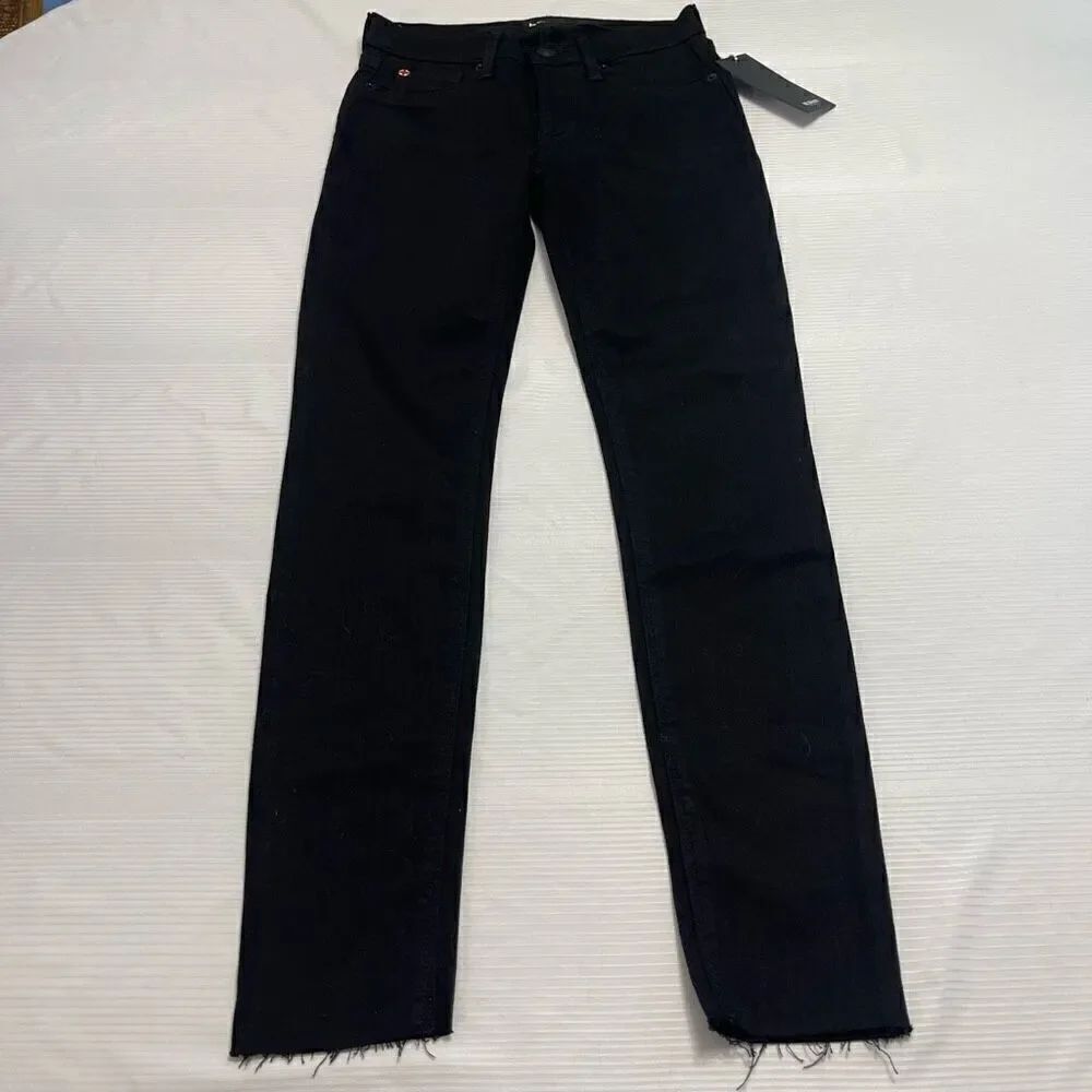NWT Hudson Krista Super Skinny Black Denim Jeans Size 24 New